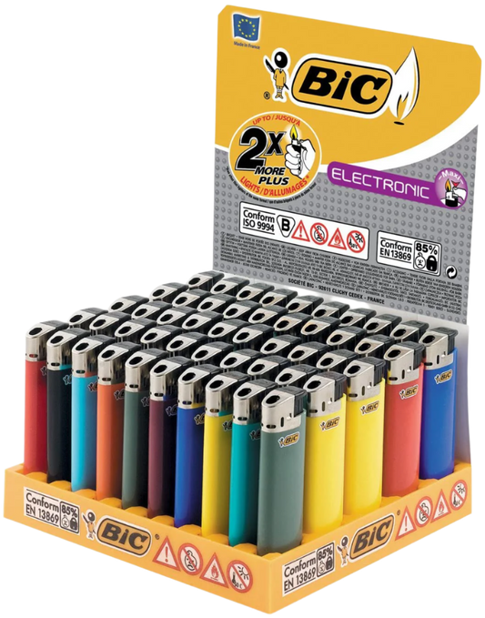 BIC Elektrisch Bunt Feuerzeuge - 50 Stück