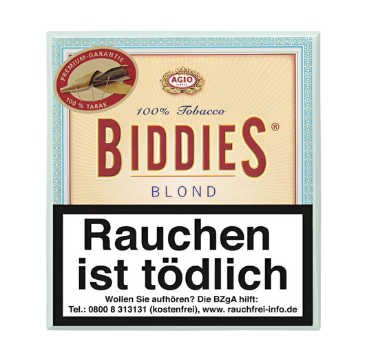 Biddies Zigarren Blond - 5 Packungen