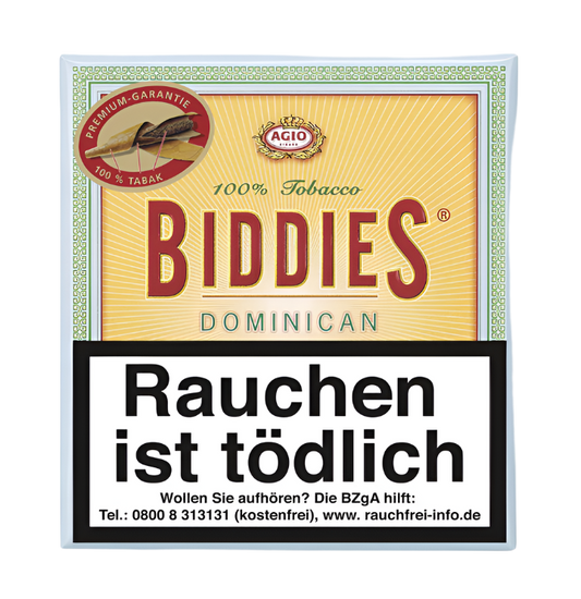 Biddies Zigarren Dominican - 5 Packungen
