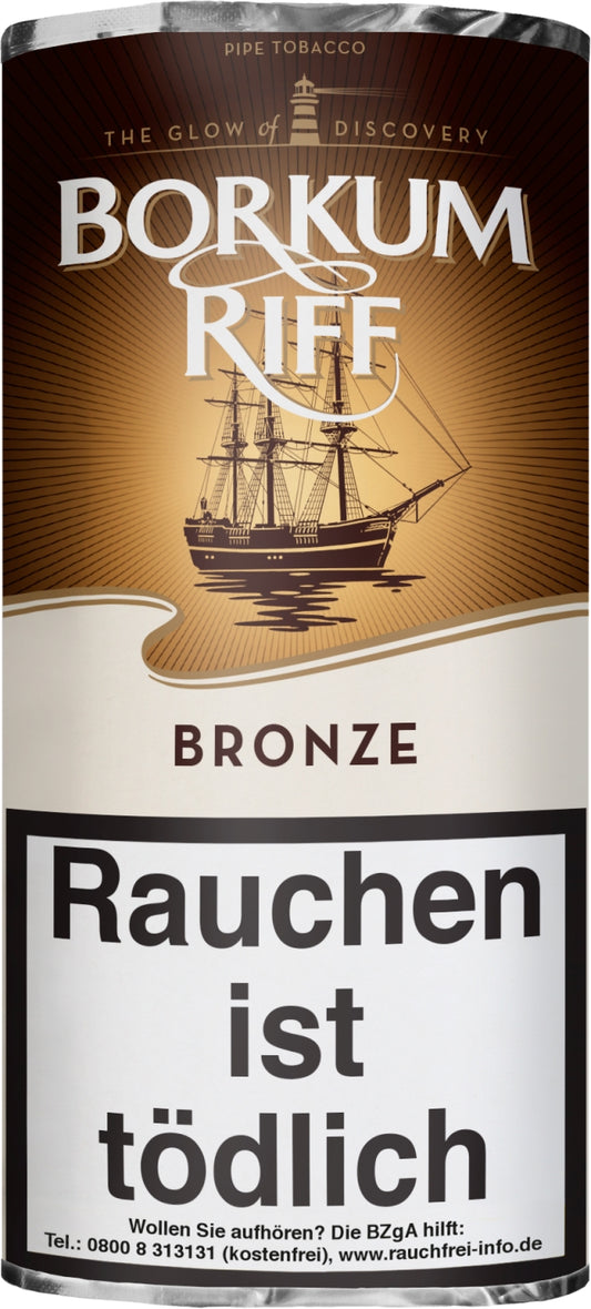 Borkum Riff Pfeifentabak Bronze (Bourbon Whiskey) - 5 Packungen