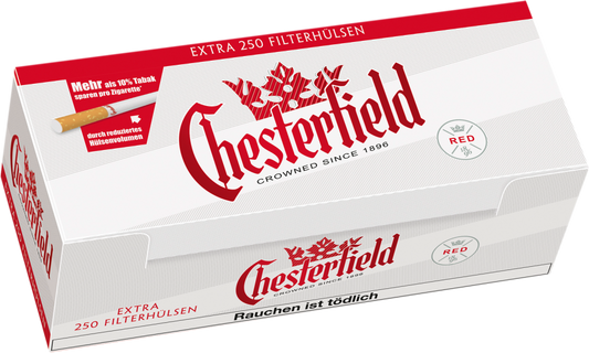 Chesterfield Filterhülsen Red Extra Size - 4 Packungen