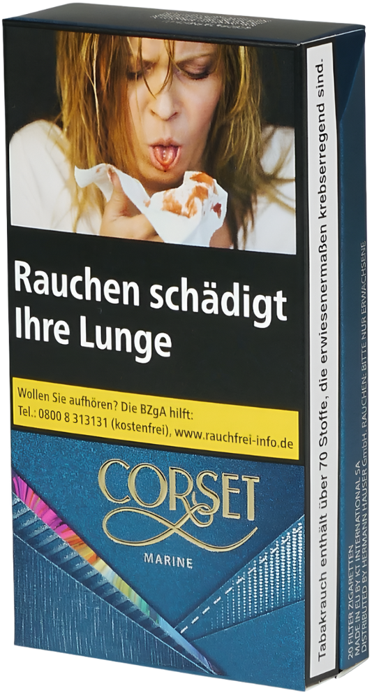 Corset Zigaretten Marine Slim - 10 Packungen