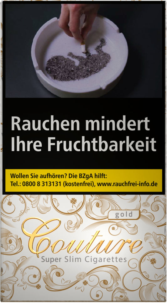 Couture Zigaretten Fine Gold Slim - 10 Packungen