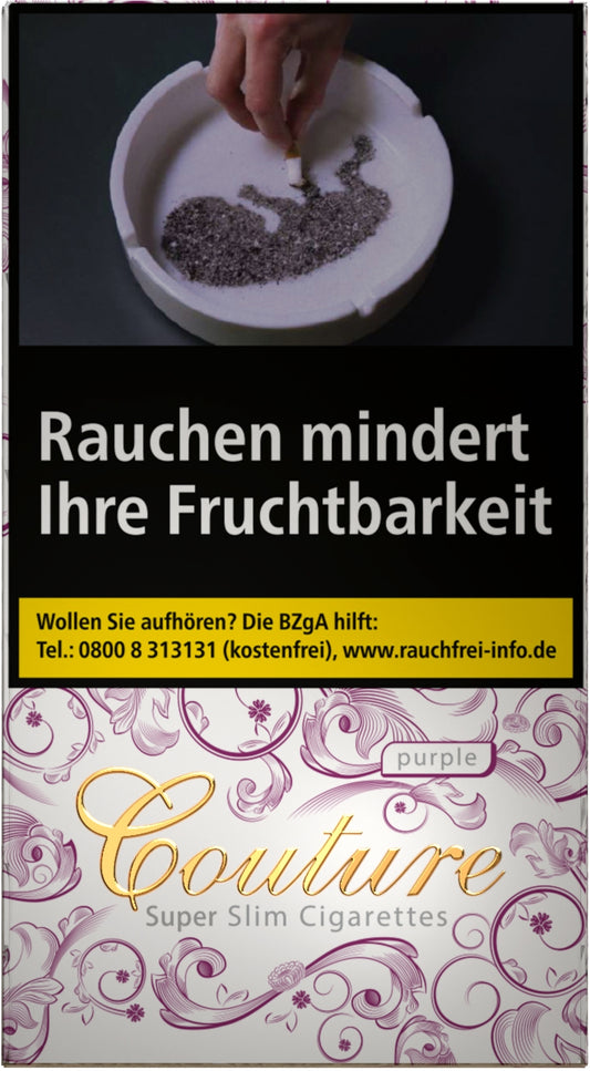 Couture Zigaretten Purple Slim - 10 Packungen