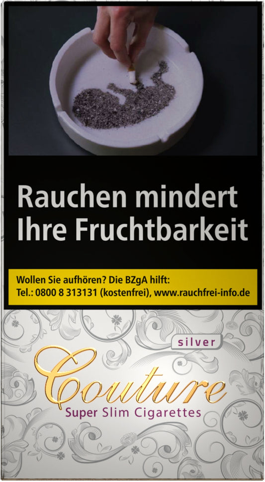 Couture Zigaretten Silver Slim - 10 Packungen