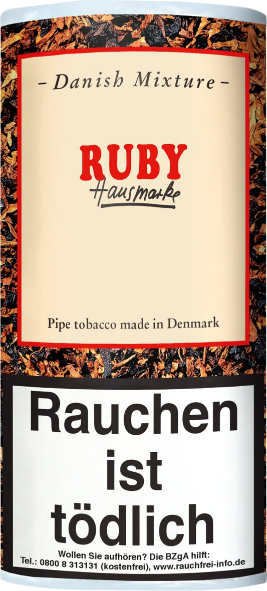 Danish Mixture Pfeifentabak Hausmarke Ruby (Cherry) - 5 Packungen