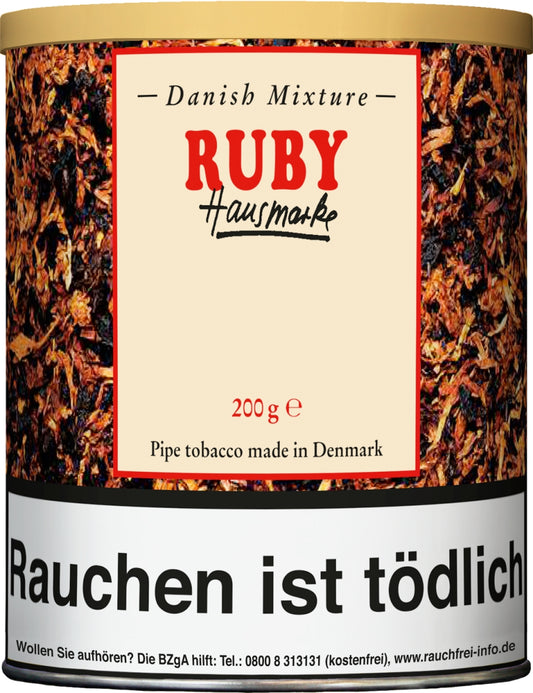 Danish Mixture Pfeifentabak Hausmarke Ruby (Cherry) Dose