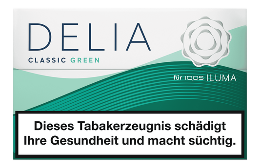 Iluma Delia Tabaksticks - Classic Green 10 - Packungen