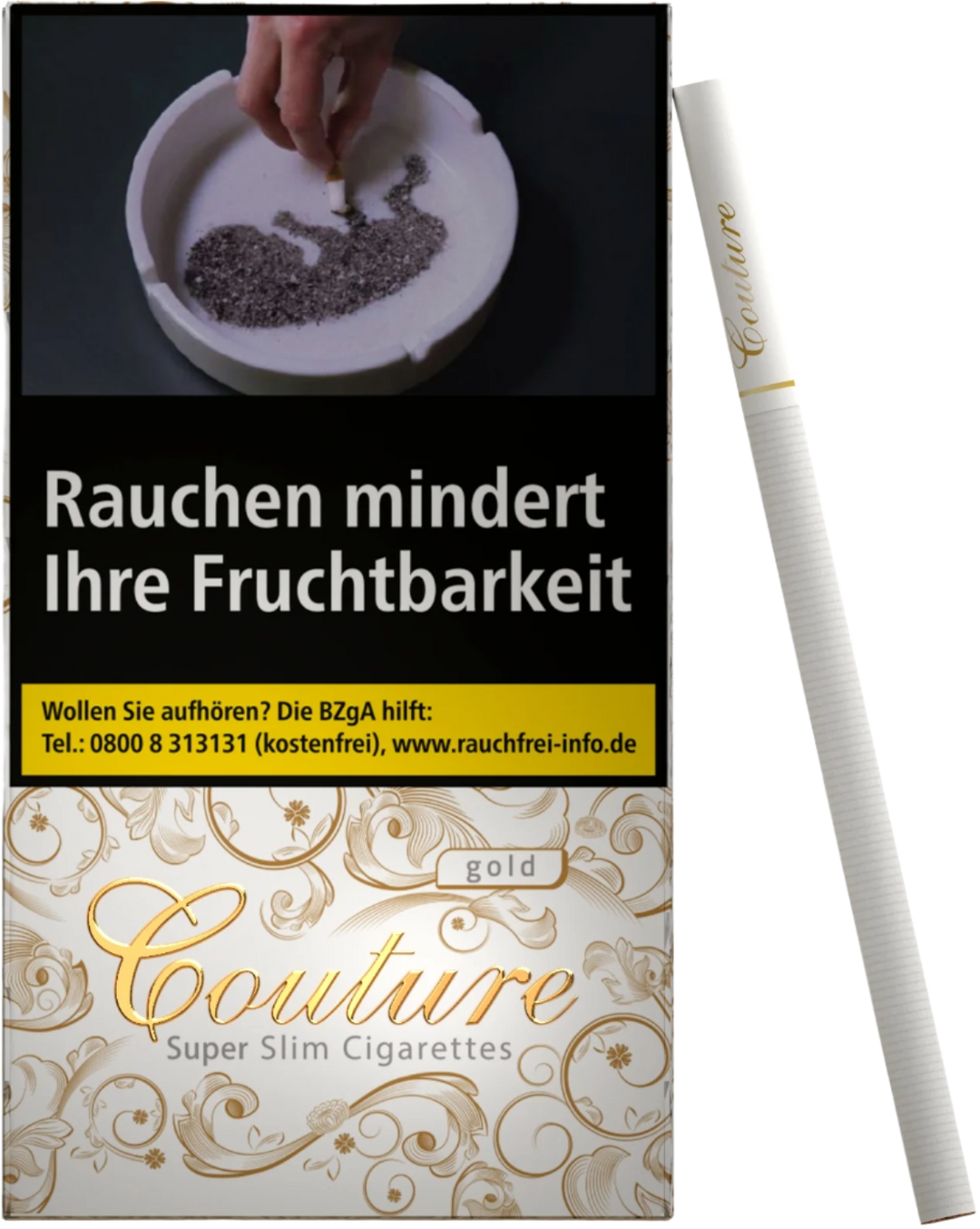 Couture Zigaretten Fine Gold Slim - 10 Packungen