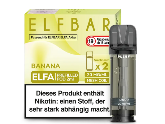 Elfbar - ELFA Pods - Banana (20mg/ml)