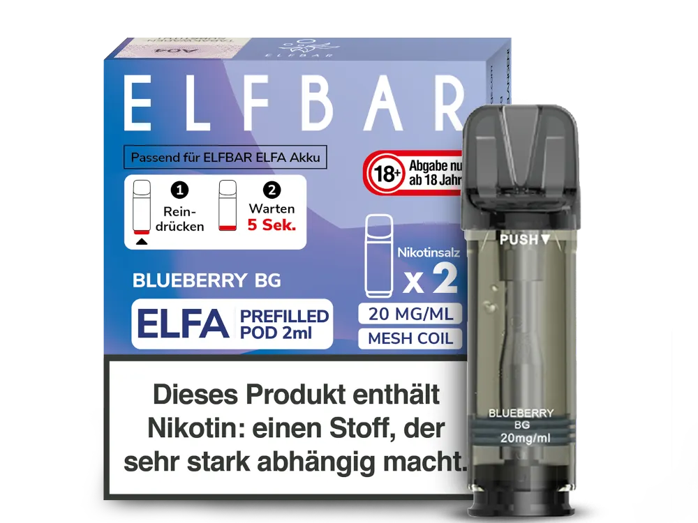 Elfbar - ELFA Pods - Blueberry BG (20mg/ml)