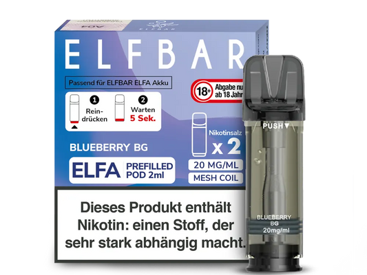 Elfbar - ELFA Pods - Blueberry BG (20mg/ml)