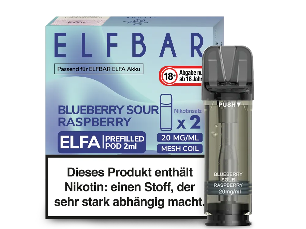 Elfbar - ELFA Pods - Blueberry Sour Raspberry (20mg/ml)