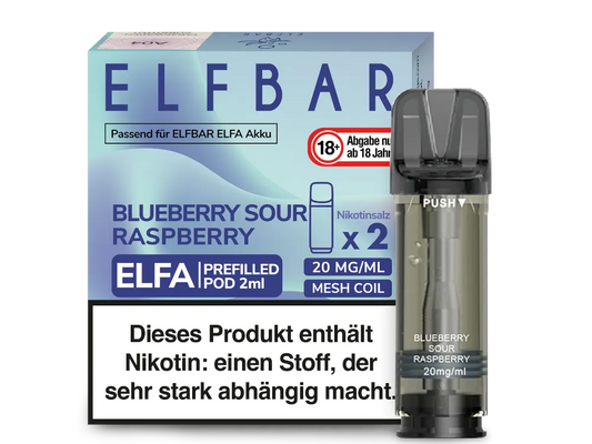 Elfbar - ELFA Pods - Blueberry Sour Raspberry (20mg/ml)