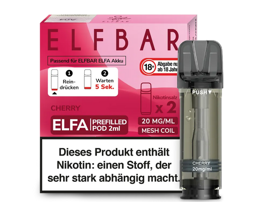 Elfbar - ELFA Pods - Cherry (20mg/ml)