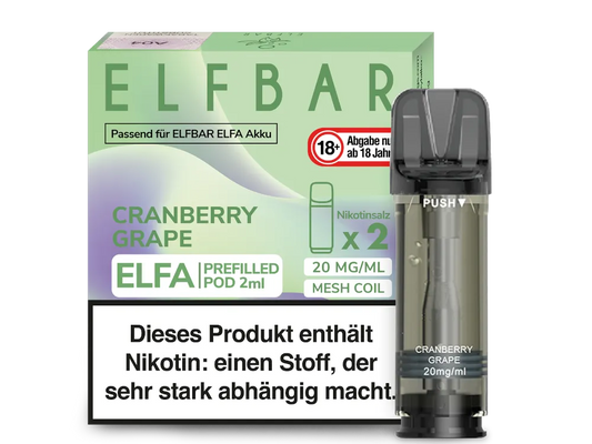 Elfbar - ELFA Pods - Cranberry Grape (20mg/ml)