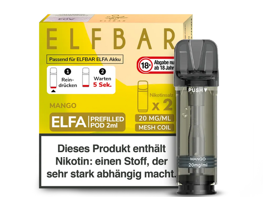 Elfbar - ELFA Pods - Mango (20mg/ml)