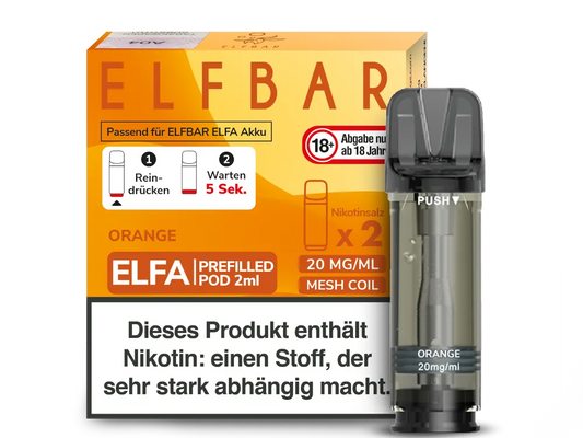 Elfbar - ELFA Pods - Orange (20mg/ml)