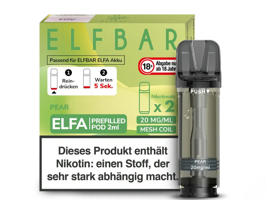 Elfbar - ELFA Pods - Pear (20mg/ml)