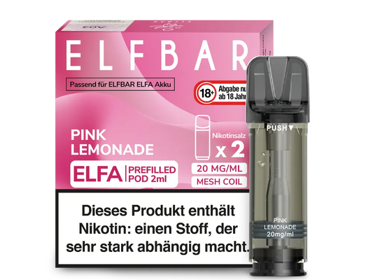Elfbar - ELFA Pods - Pink Lemonade (20mg/ml)