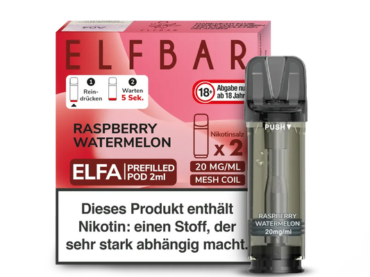 Elfbar - ELFA Pods - Raspberry Watermelon (20mg/ml)