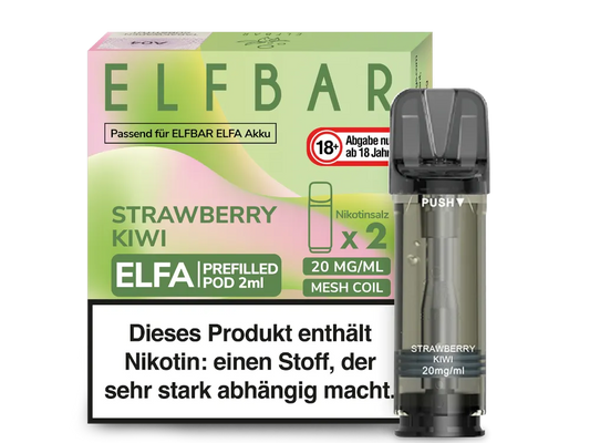 Elfbar - ELFA Pods - Strawberry Kiwi (20mg/ml)