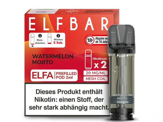 Elfbar - ELFA Pods - Watermelon Mojito (20mg/ml)