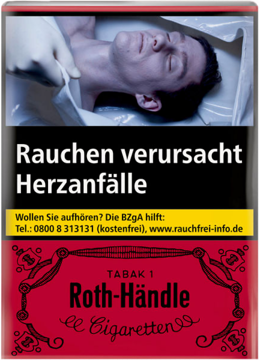 Roth-Händle Zigaretten ohne Filter - 10 Packungen