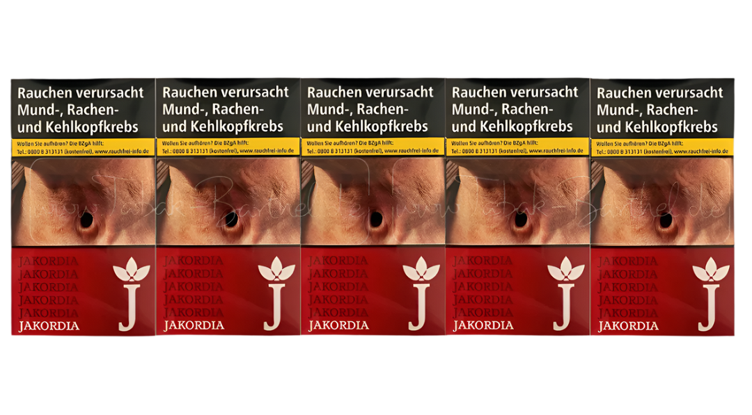 Jakordia Zigaretten Red Long 100 - 10 Packungen