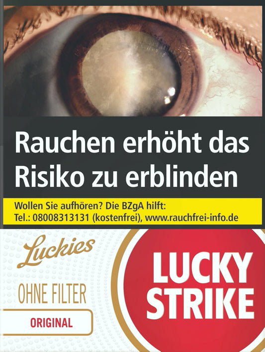 Lucky Strike Zigaretten Red ohne Filter - 10 Packungen