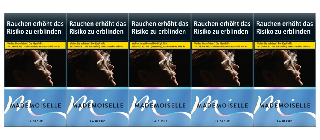 Mademoiselle Zigaretten La Bleue Slim - 10 Packungen