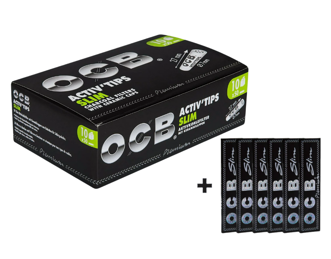 OCB Activ'Tips Slim (7mm) Aktionspaket - 10 Packungen