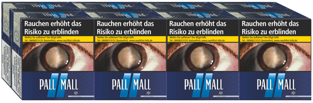 Pall Mall Zigaretten Blue 2XL - 8 Packungen