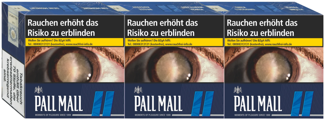 Pall Mall Zigaretten Blue 6XL - 3 Packungen