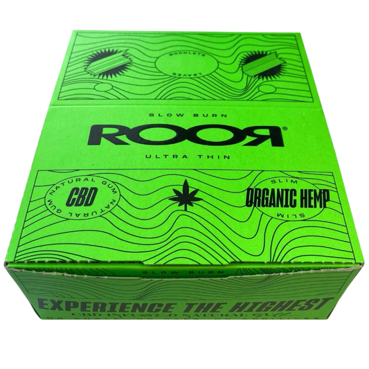ROOR Organic Hemp Slim Long Papers + Tips 32