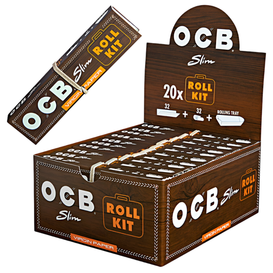 OCB Slim Roll Kit Unbleached + Tips - 15 Packungen