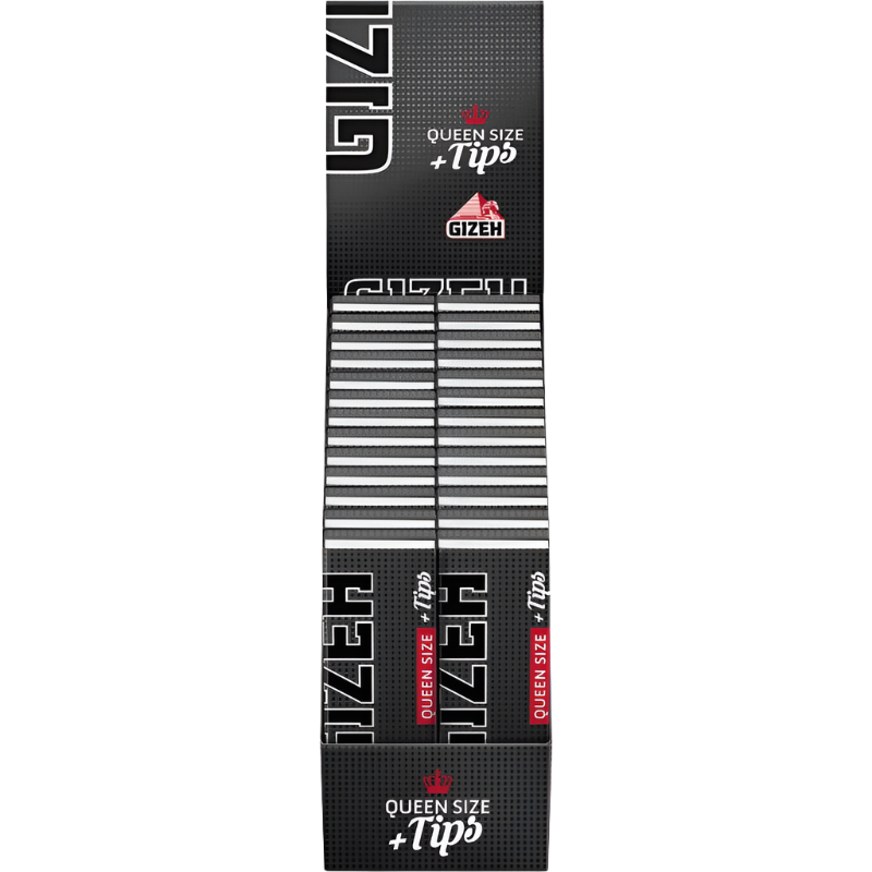 Gizeh Black Queen Size + Tips - 25 Stück