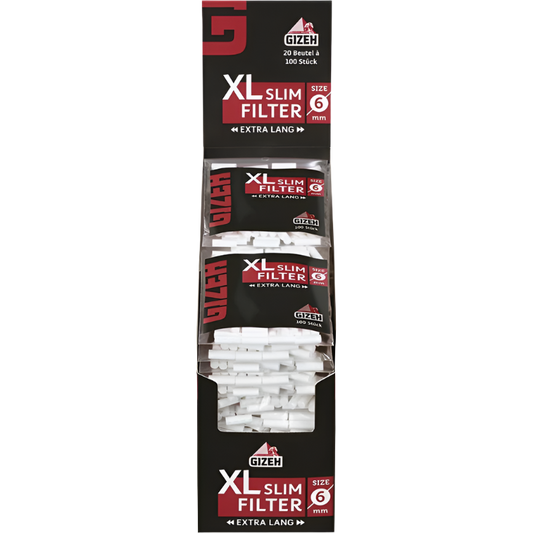 Gizeh Black XL Slim Filter - 20 Packungen