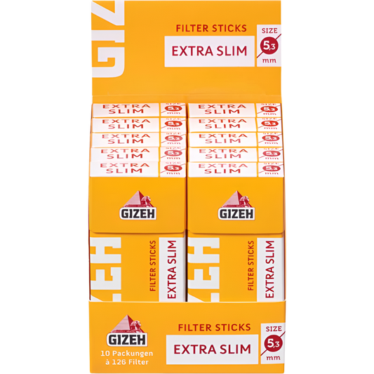 Gizeh Filter Sticks Extra Slim 5,3mm - 10 Packungen